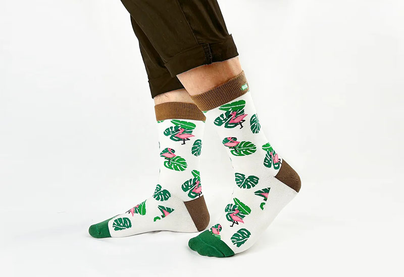 夏日紅鶴 厚襪款(2種尺寸) 